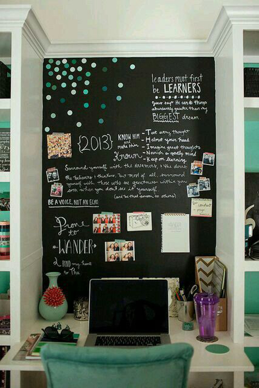 Decoração com tinta lousa