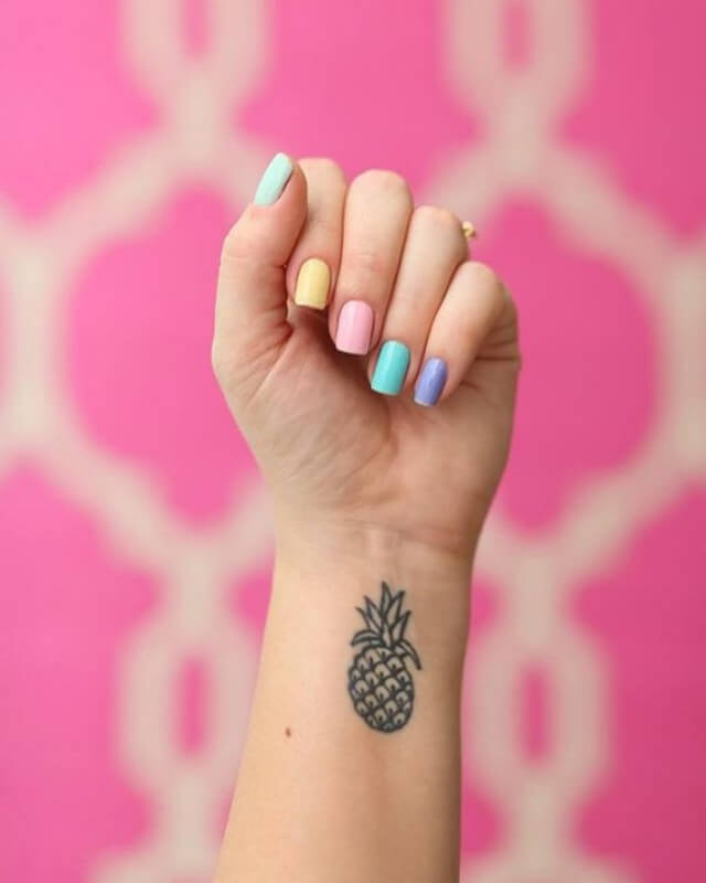 Ideia de unhas candy colors coloridos esmaltação candy colors Foto Pinterest