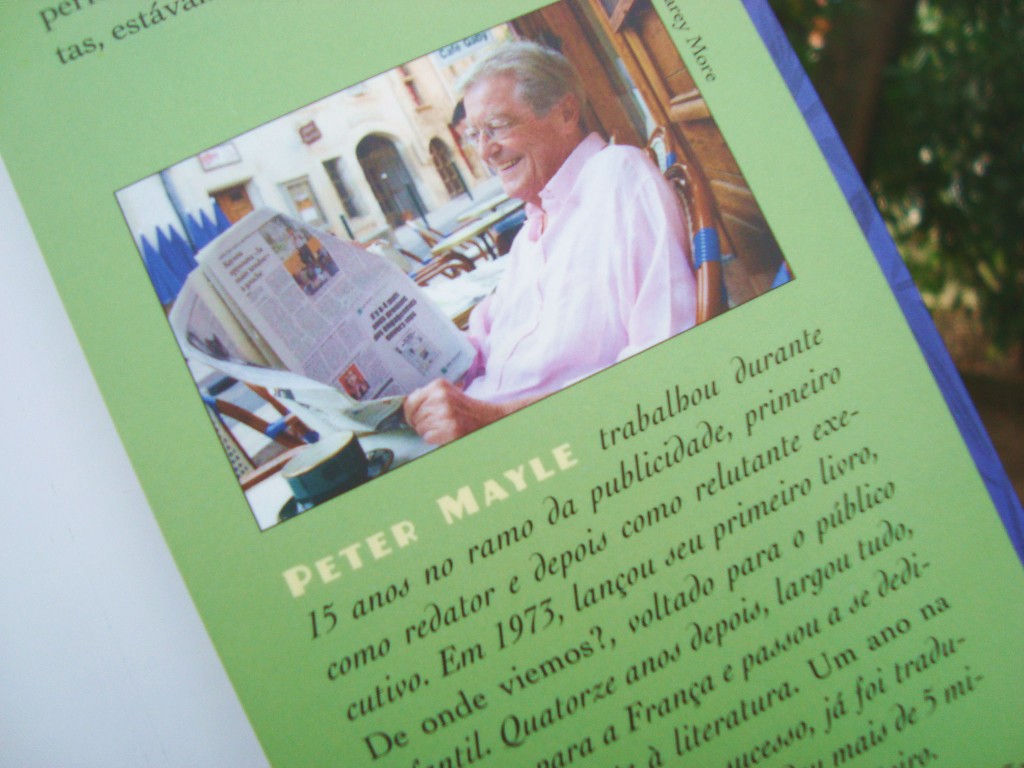 Orelha do livro "Um ano na Provence"