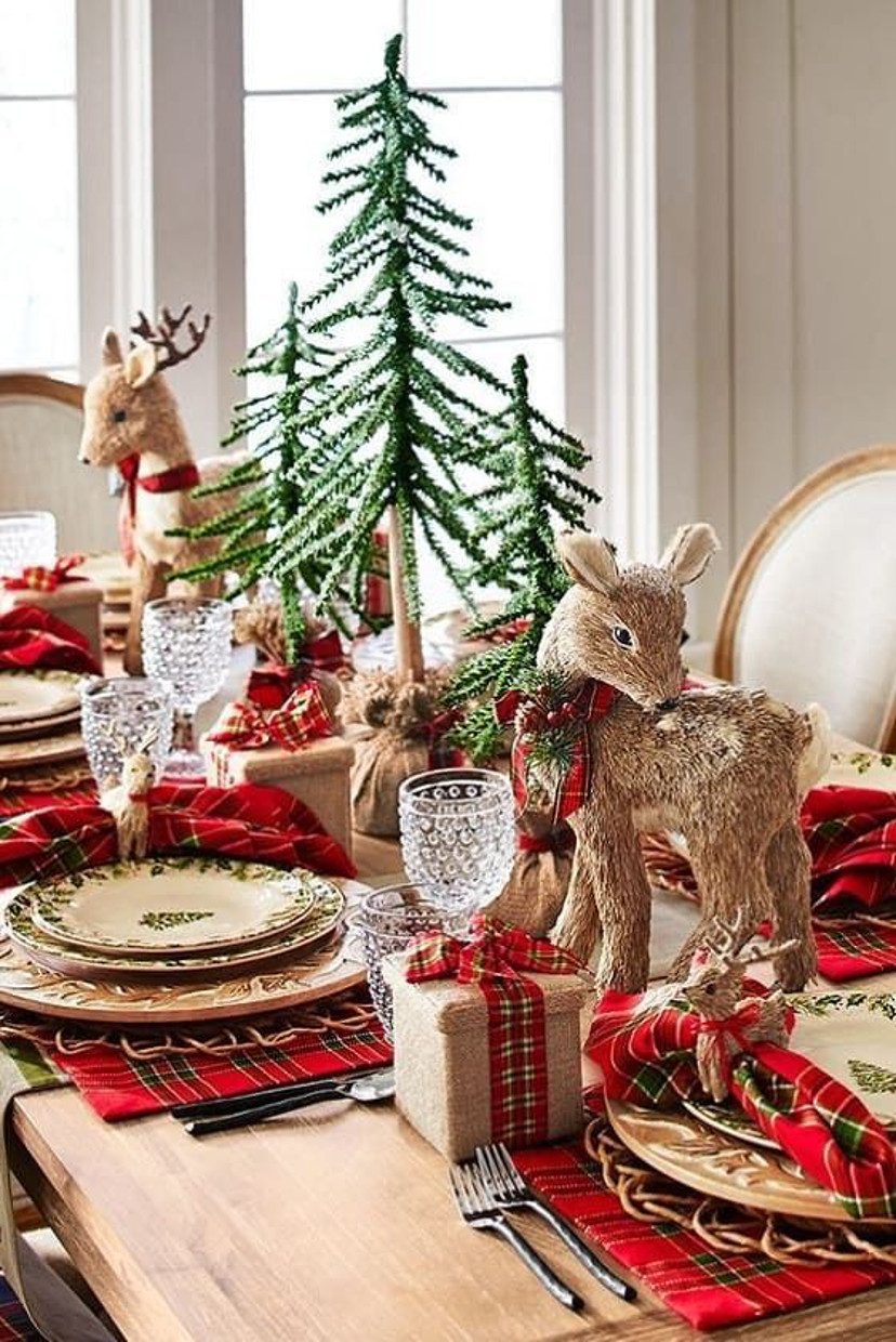 Como decorar a mesa de natal