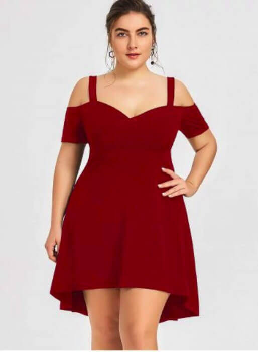 vestidinho vermelho curto plus size 